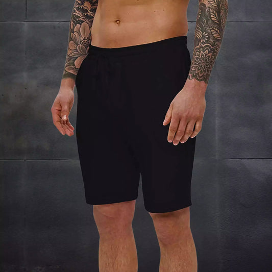 Obsidian Shorts – Minimalist Embroidered Men's Cotton Shorts - Obsidian Shorts – Minimalist Embroidered Men's Cotton Shorts Alex Shogun Men's Clothes