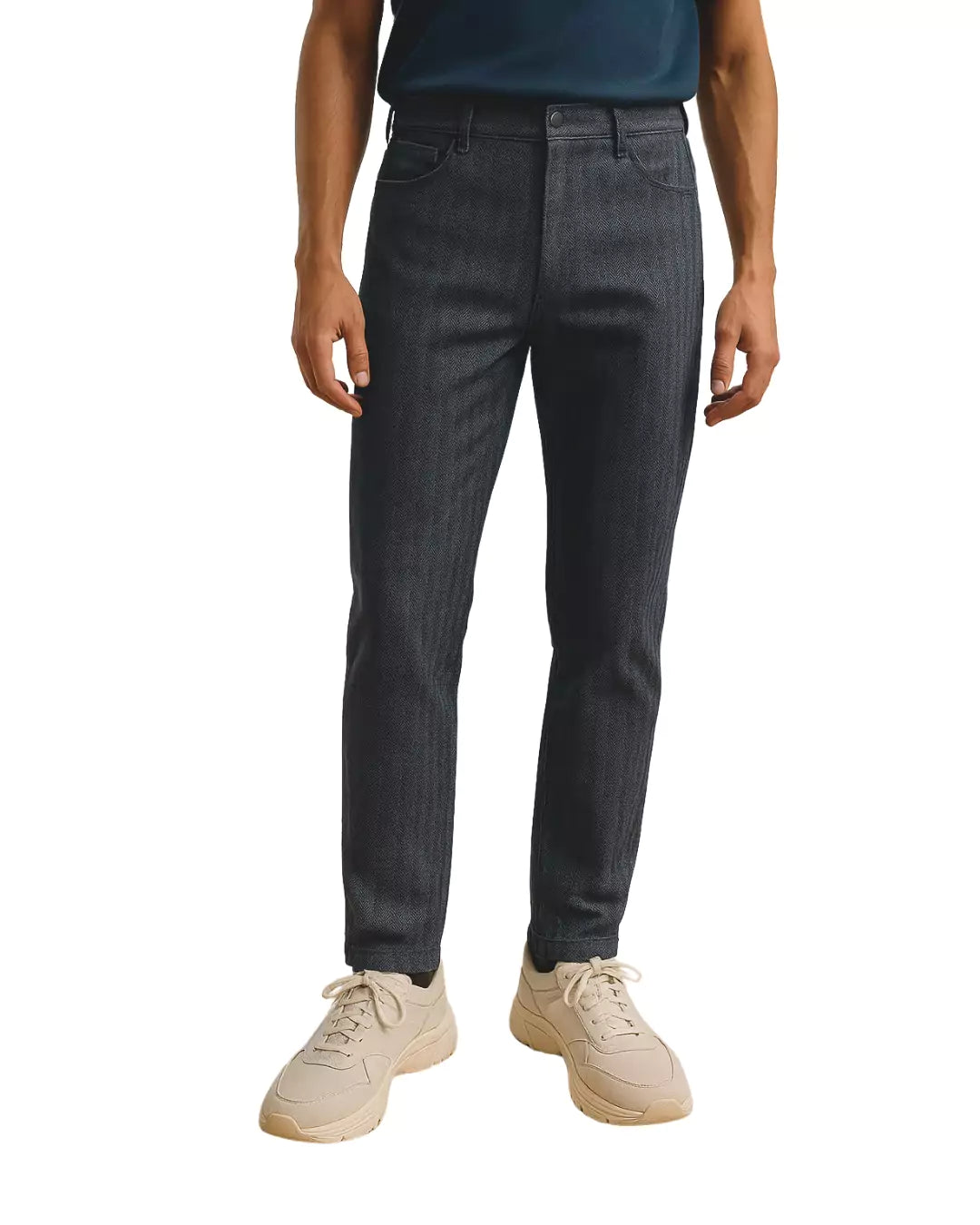 Alex Shogun Vintage Striped Jeans - Shop Striped Jeans Men: Retro Dark Grey & Grey Vintage Styles Alex Shogun Men's Clothes