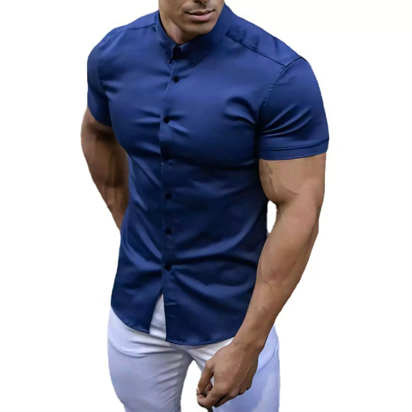 Classic Slim Short Sleeve Shirt - Shop Classic Slim Fit Short Sleeve Shirt – Men's Dress Shirt Alex Shogun Men's Clothes