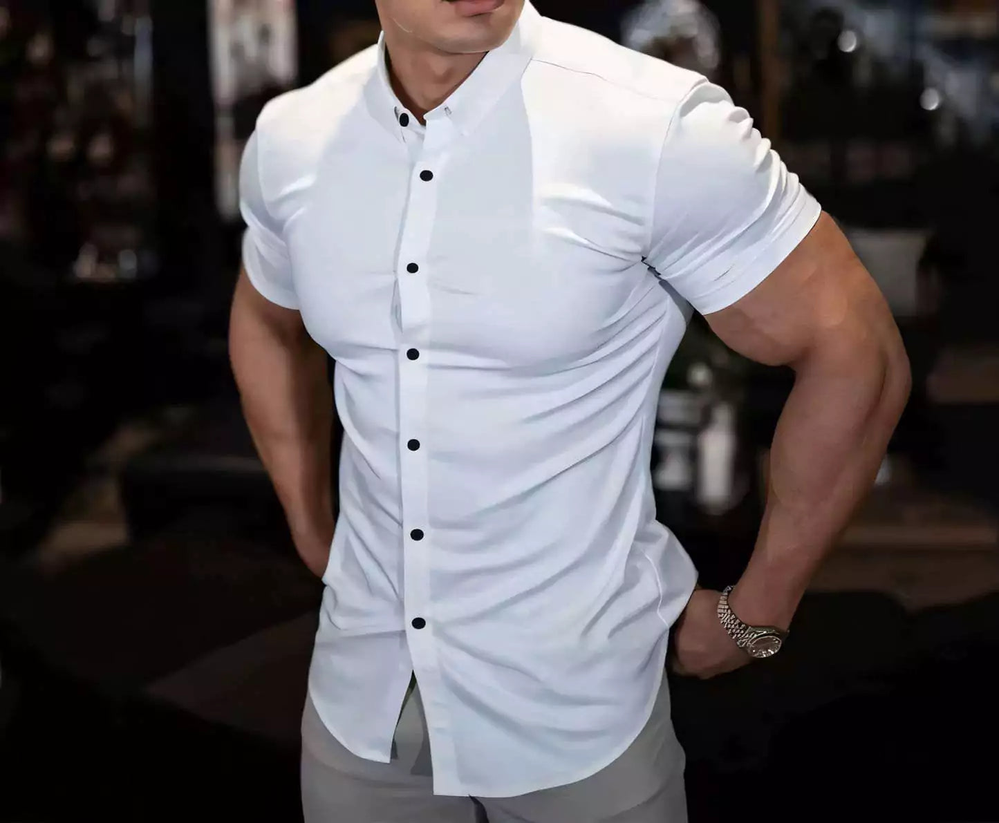 Classic Slim Short Sleeve Shirt - Shop Classic Slim Fit Short Sleeve Shirt – Men's Dress Shirt Alex Shogun Men's Clothes