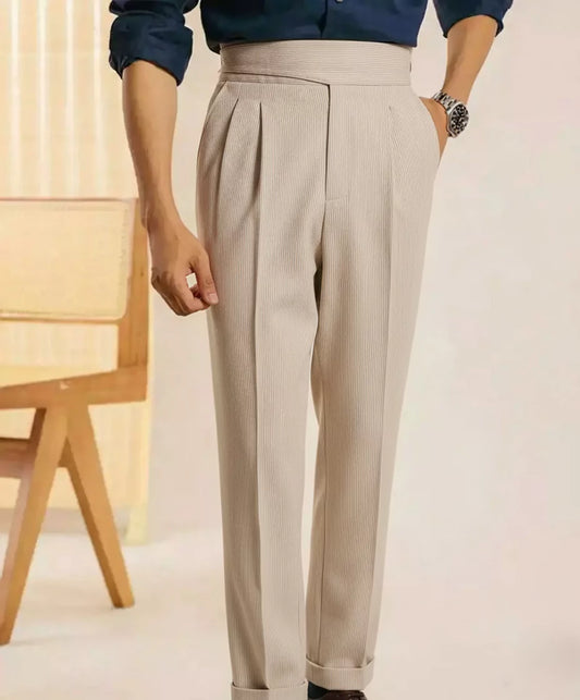 Milano High-Waist Dress Pants - Milano High-Waist Dress Pants Alex Shogun Men's Clothes