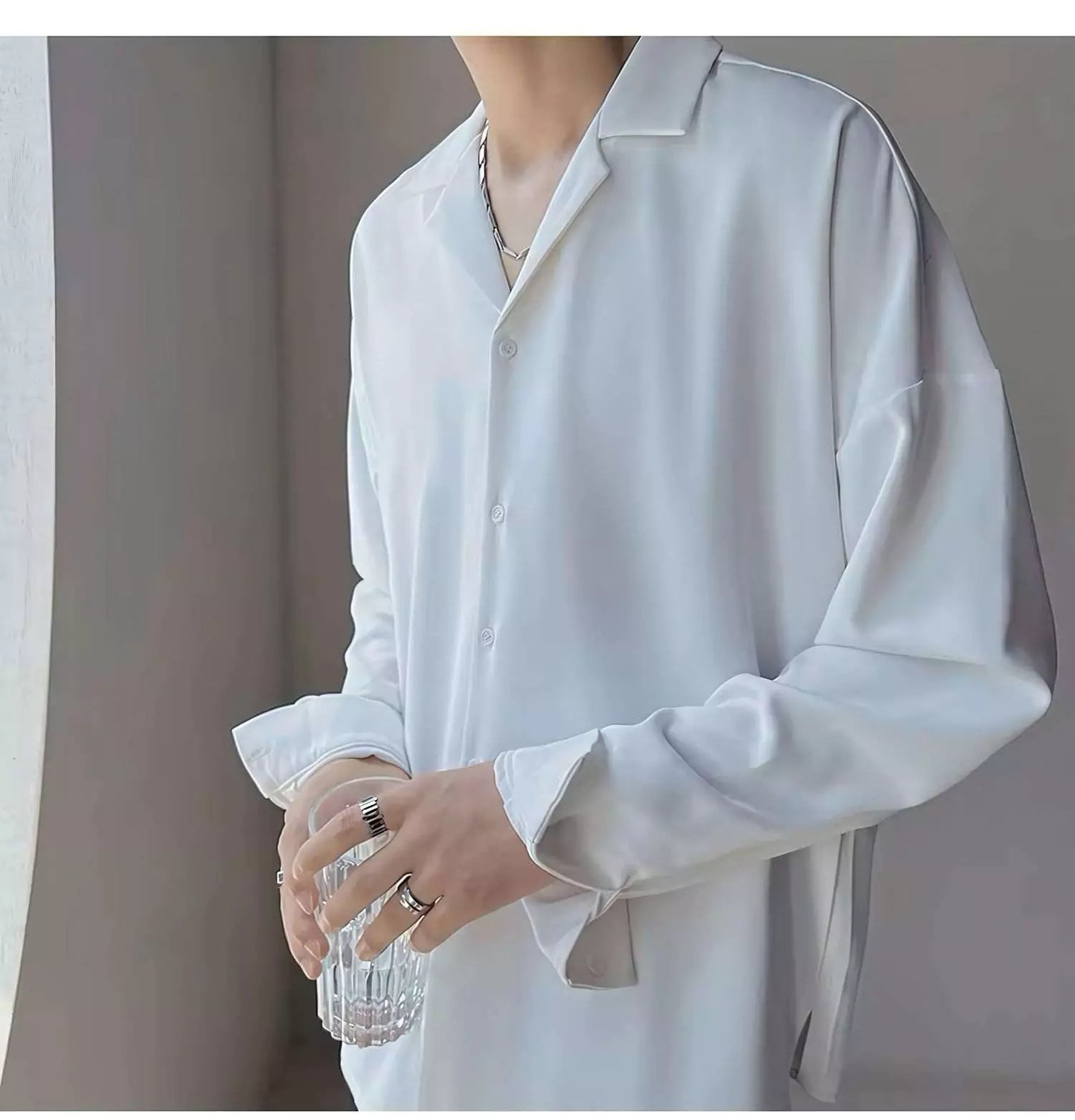 Oslo Grand Oversized Shirt - Shop Oslo Grand Oversized Long Sleeve Shirt - Stylish & Versatile Alex Shogun Men's Clothes