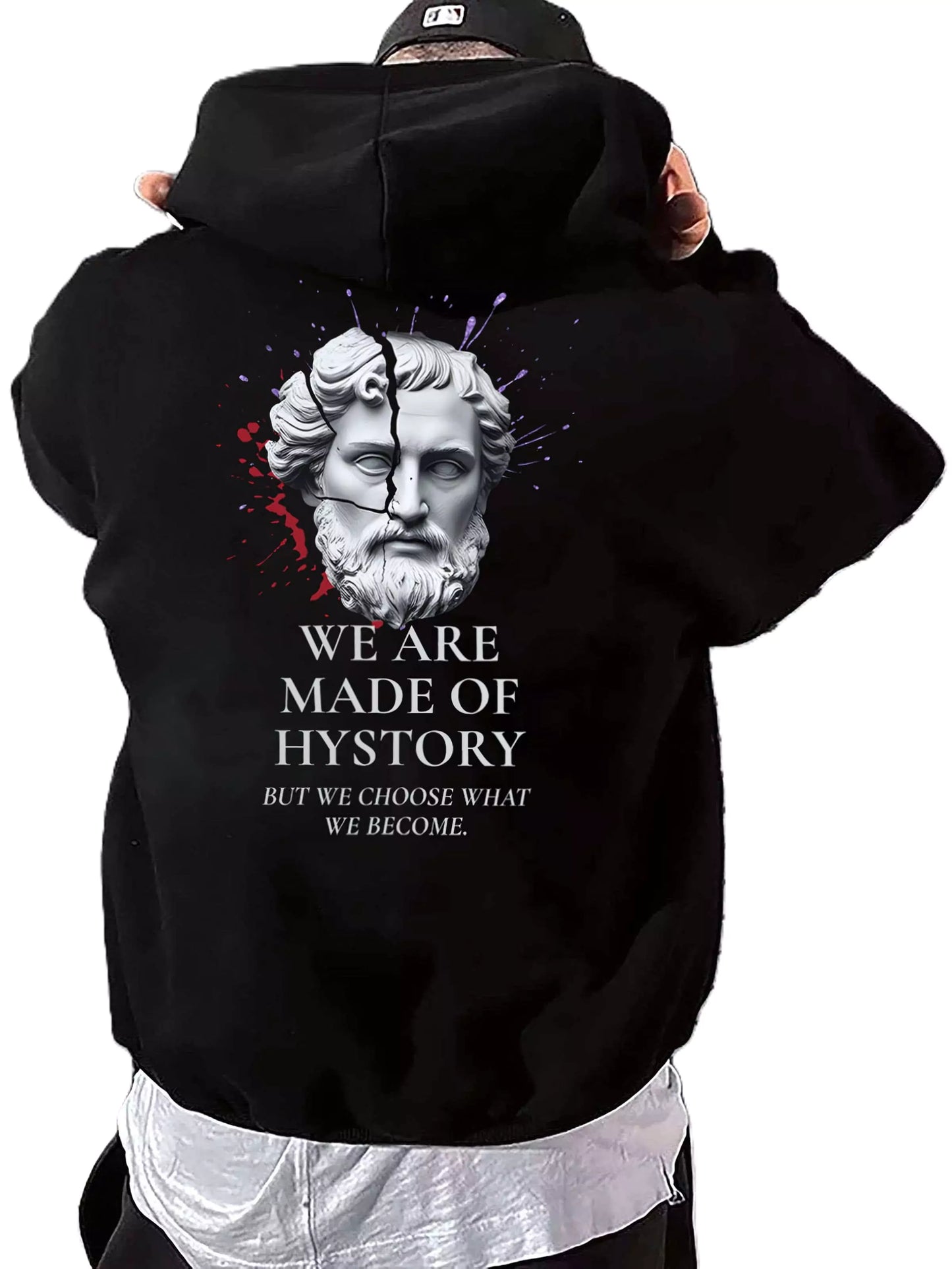 Oversized Hoodie – We Are Made of History - Oversized Hoodie – We Are Made of History Alex Shogun Men's Clothes