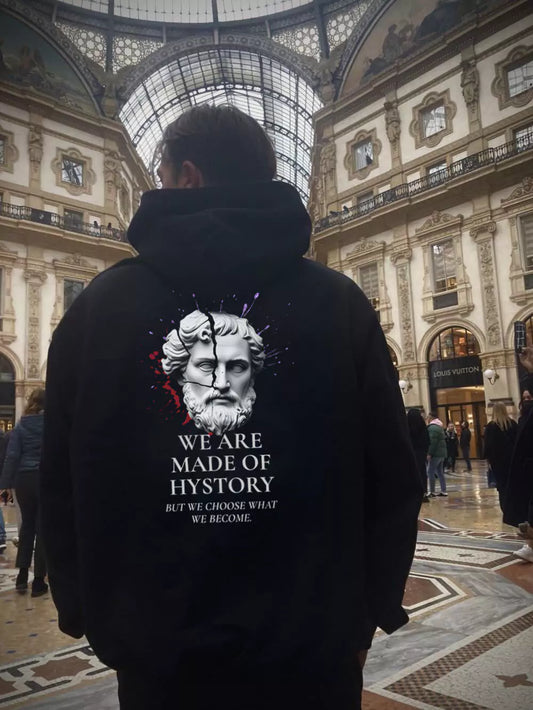 Oversized Hoodie – We Are Made of History - Oversized Hoodie – We Are Made of History Alex Shogun Men's Clothes