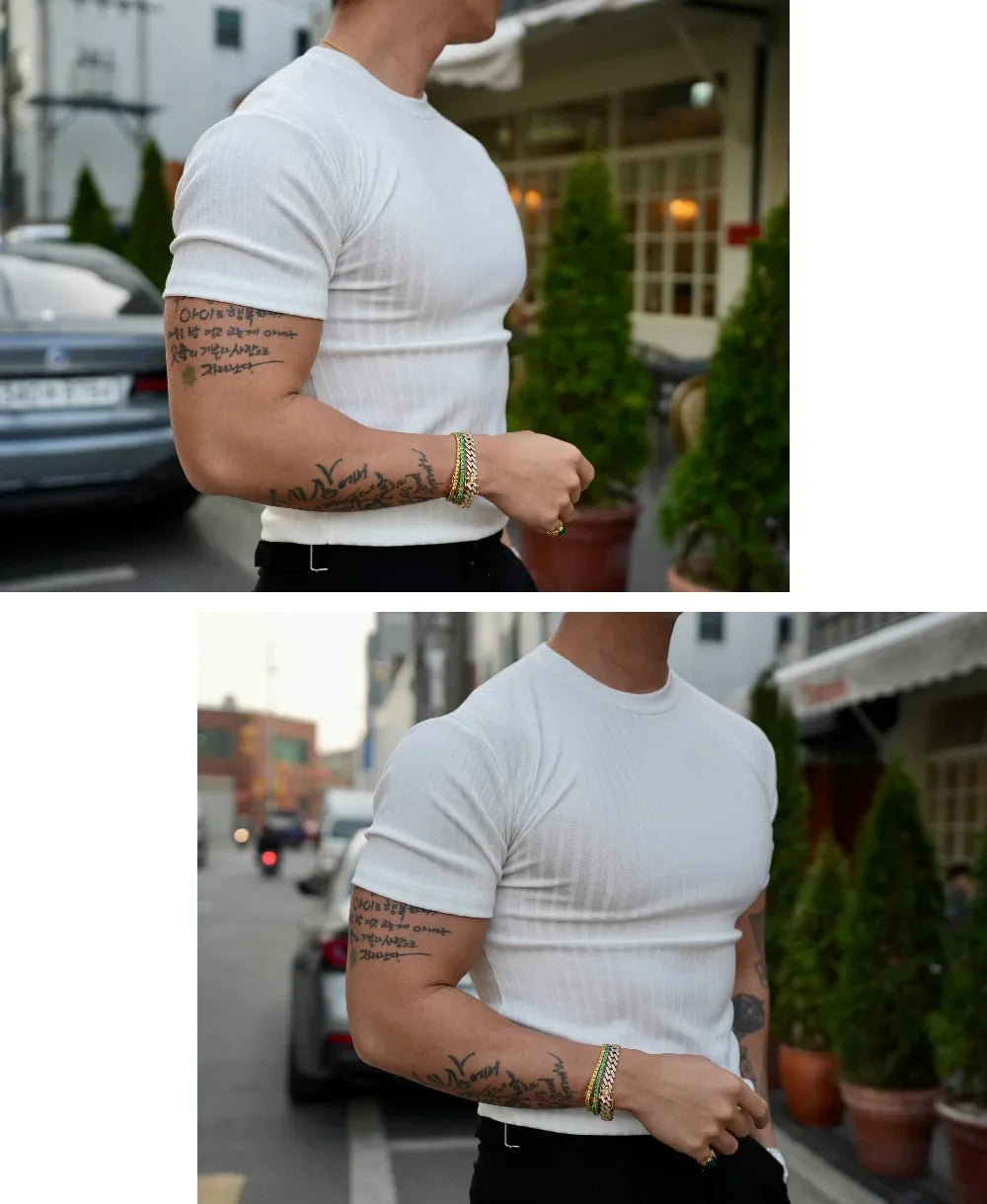 Prime Vertical Striped T-shirt - Alex Shogun Vertical Stripe T-Shirt | Relaxed Fit, Comfort Trend Look Alex Shogun Men's Clothes
