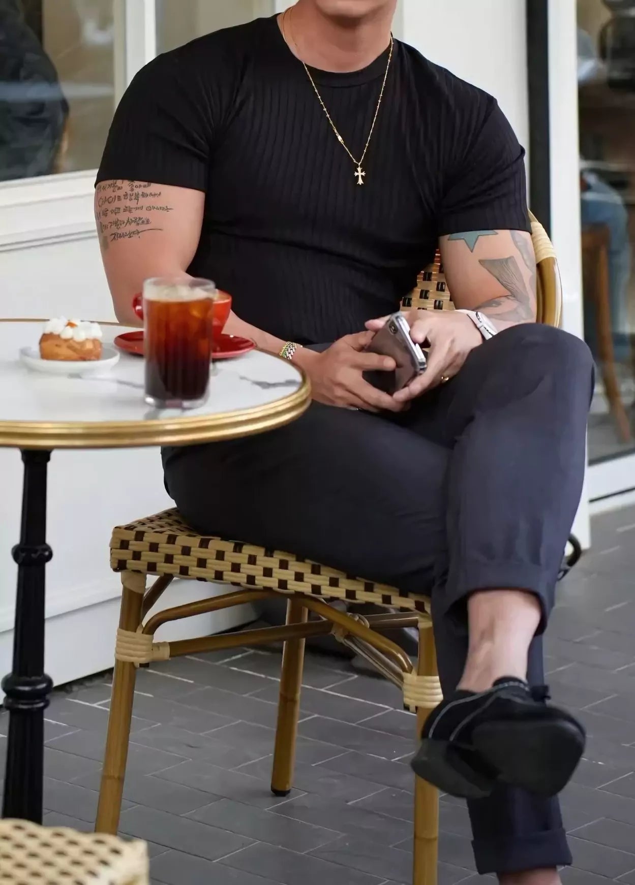 Prime Vertical Striped T-shirt - Alex Shogun Vertical Stripe T-Shirt | Relaxed Fit, Comfort Trend Look Alex Shogun Men's Clothes