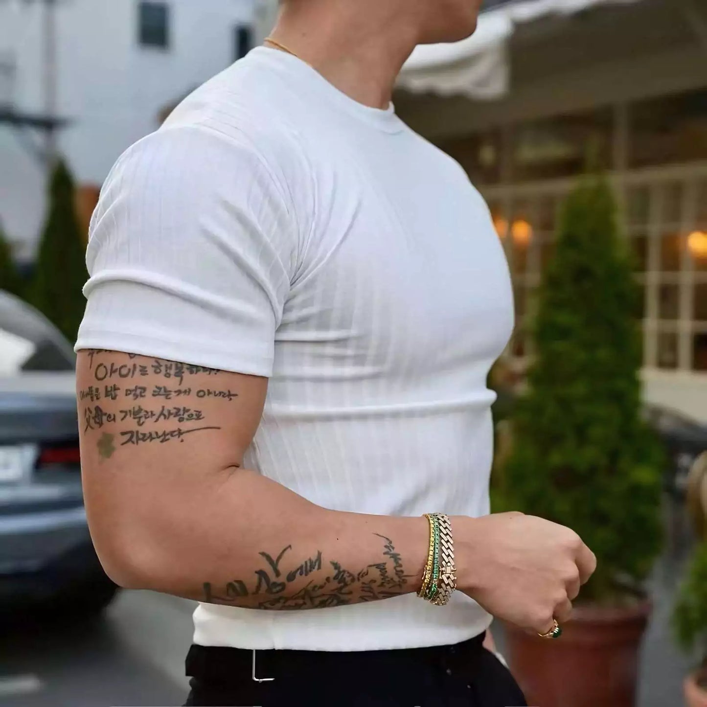 Prime Vertical Striped T-shirt - Alex Shogun Vertical Stripe T-Shirt | Relaxed Fit, Comfort Trend Look Alex Shogun Men's Clothes