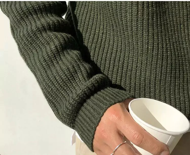 Saville Knit Crew – Round Neck Sweater - Saville Knit Crew – Round Neck Sweater Alex Shogun Men's Clothes