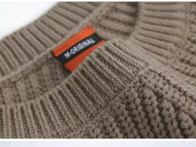 Saville Knit Crew – Round Neck Sweater - Saville Knit Crew – Round Neck Sweater Alex Shogun Men's Clothes