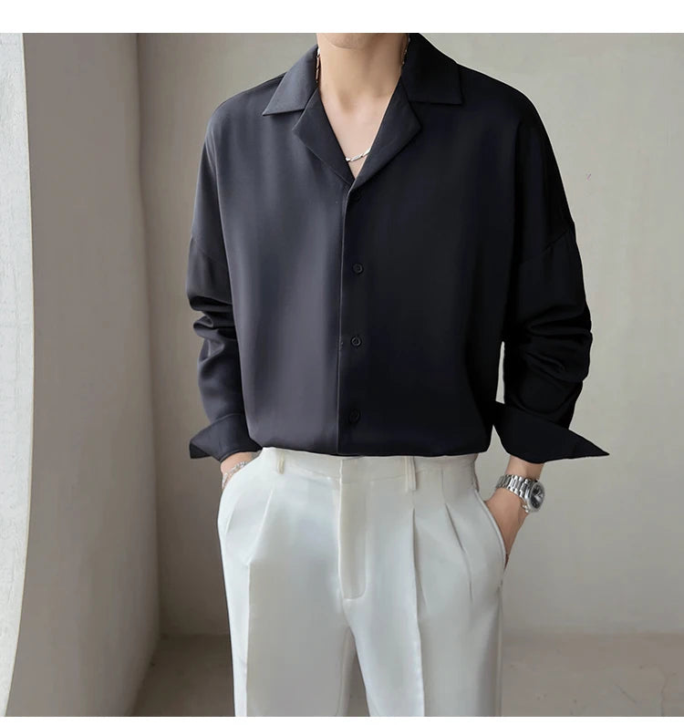Oslo Grand Shirt - Oslo Grand Shirt – Men's Dress Shirt | Stylish Long-Sleeve Twill Shirt Alex Shogun Men's Clothes