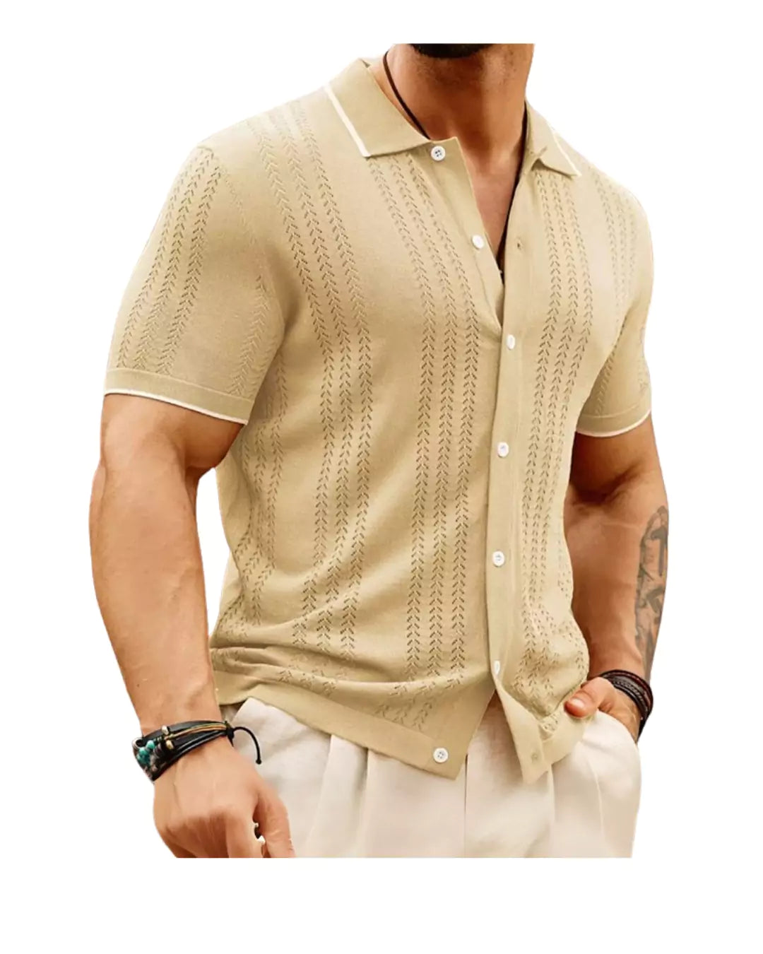 The Gatsby Cuban Polo Shirt - The Gatsby Men's Cuban Shirts | Stylish & Comfortable Alex Shogun Men's Clothes