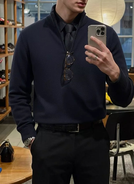 The Malvern Quarter-Zip Sweatershirt - The Malvern Quarter-Zip Sweatershirt Alex Shogun Men's Clothes