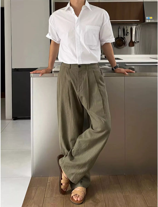 The Nobleman's Drape: Wide-Leg Pants - The Nobleman's Drape: Wide-Leg Pants Alex Shogun Men's Clothes