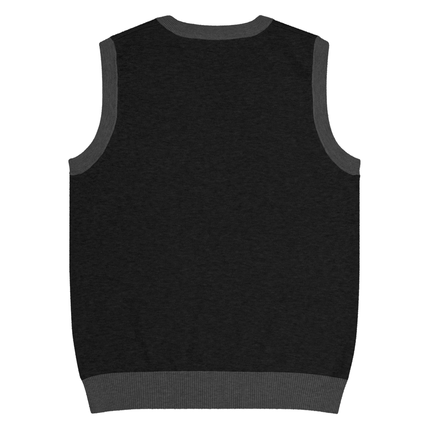 The Noir Essential Vest - Men's Black Knit Vest | Dark V-Neck Sweater Vest | Alex Shogun Alex Shogun Men's Clothes