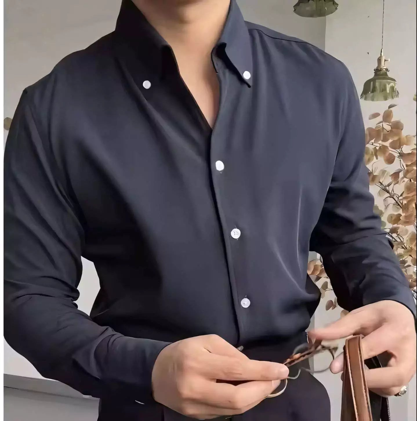 The Sartorial Italian Collar Shirt - Italian Collar Shirt: Slim Fit, Wrinkle-Free, Luxury Menswear Alex Shogun Men's Clothes