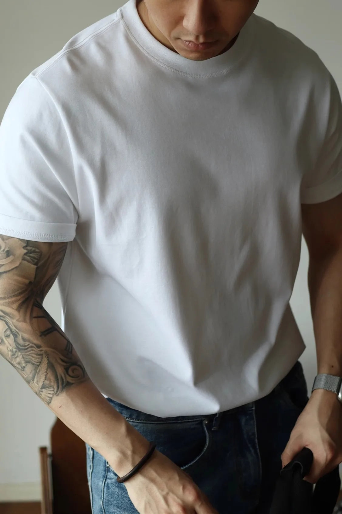 The Alex Shogun Coastal Crewneck Tee - The Alex Shogun Coastal Crewneck Tee - Cotton, Loose Fit for Men Alex Shogun Men's Clothes