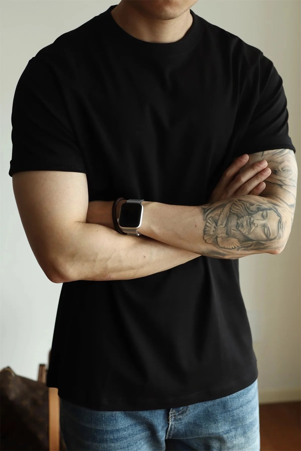 The Alex Shogun Coastal Crewneck Tee - The Alex Shogun Coastal Crewneck Tee - Cotton, Loose Fit for Men Alex Shogun Men's Clothes