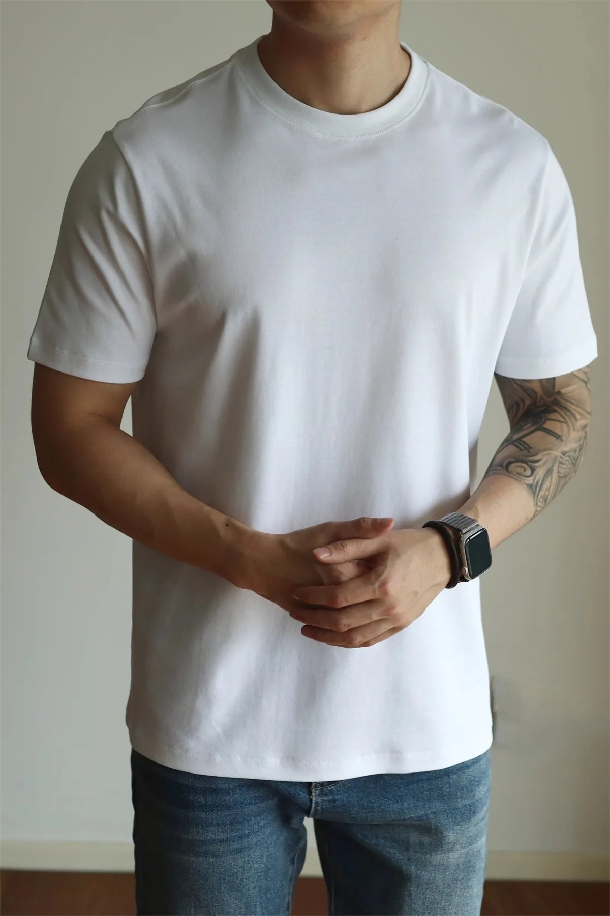 The Alex Shogun Coastal Crewneck Tee - The Alex Shogun Coastal Crewneck Tee - Cotton, Loose Fit for Men Alex Shogun Men's Clothes