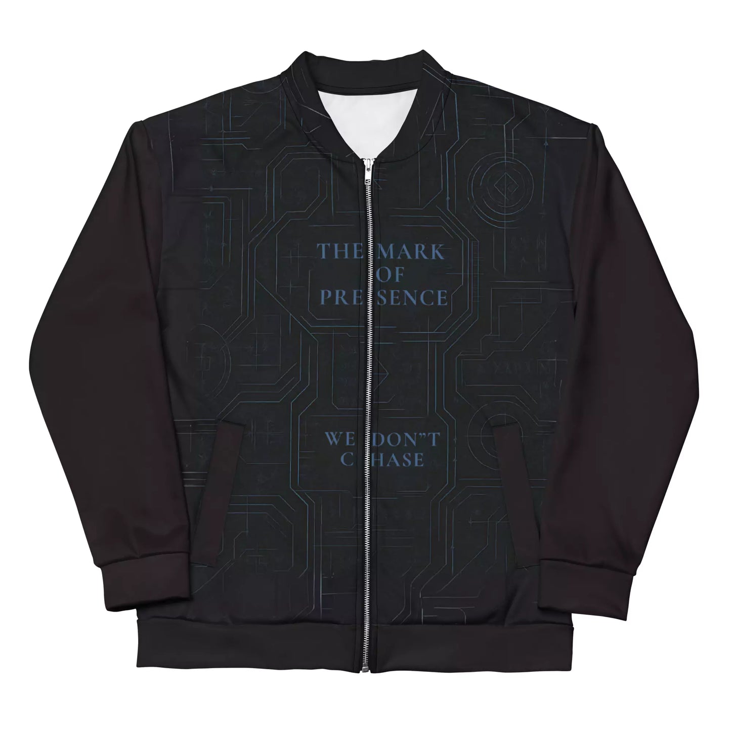 The Mark of Presence Bomber Jacket - The Mark of Presence Black Bomber Jacket for Men | Best Bomber Jackets Alex Shogun Men's Clothes