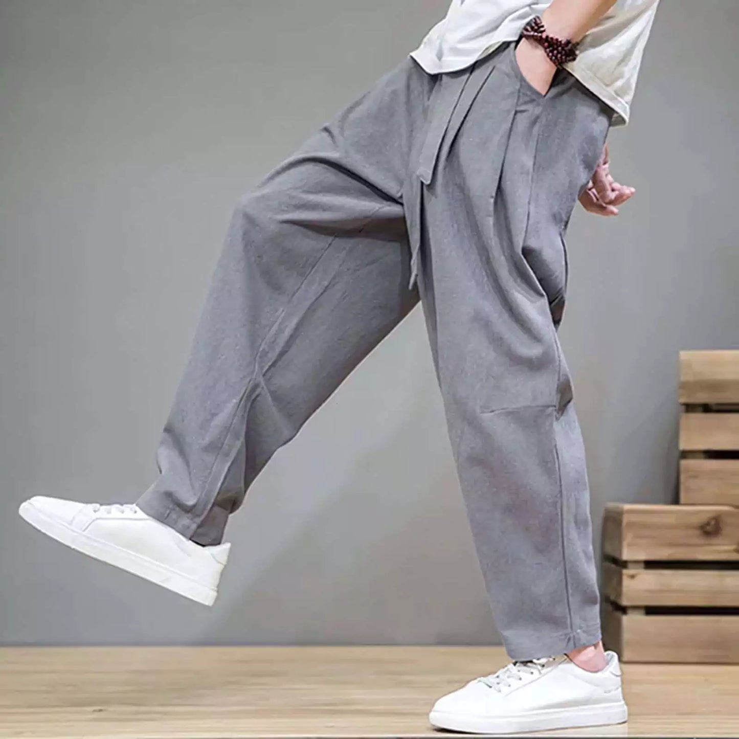 Ale Shogun Linen Harem Pants - Alex Shogun Linen Harem Pants for Men | Relaxed Fit & Style Alex Shogun Men's Clothes