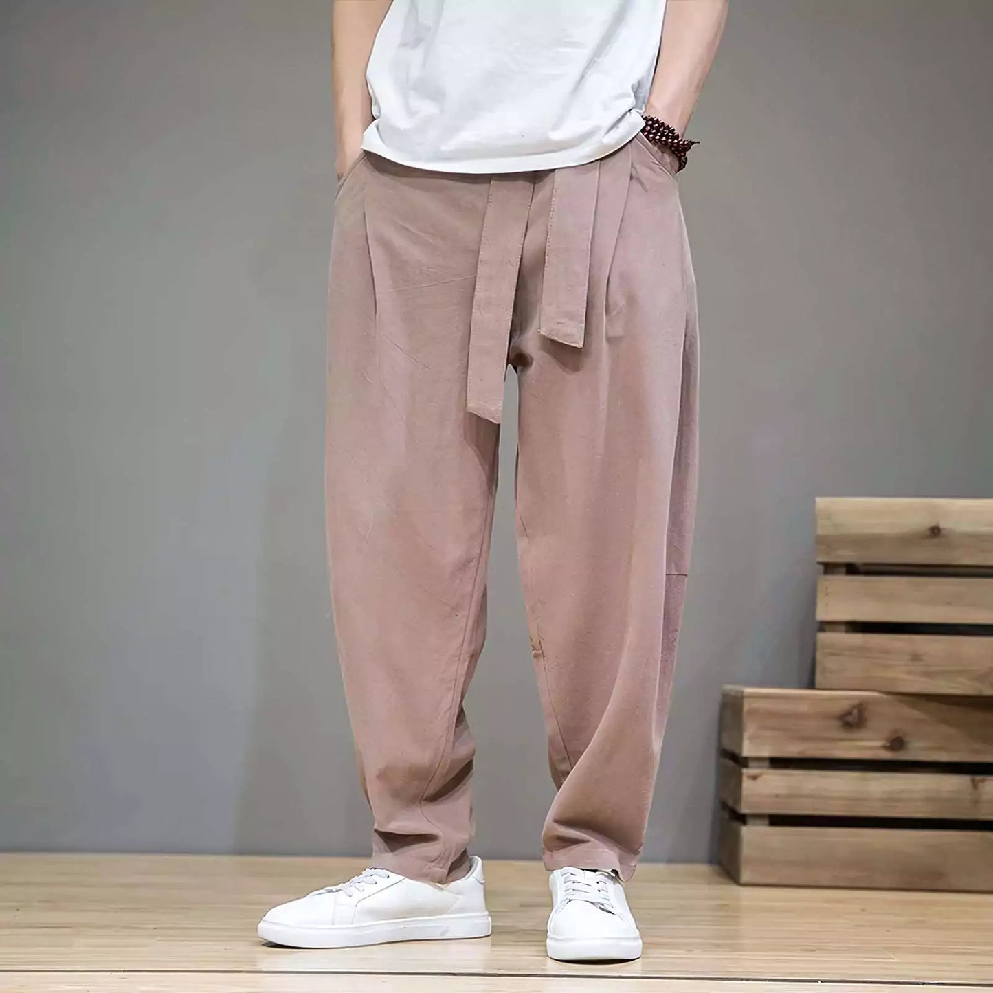 Ale Shogun Linen Harem Pants - Alex Shogun Linen Harem Pants for Men | Relaxed Fit & Style Alex Shogun Men's Clothes