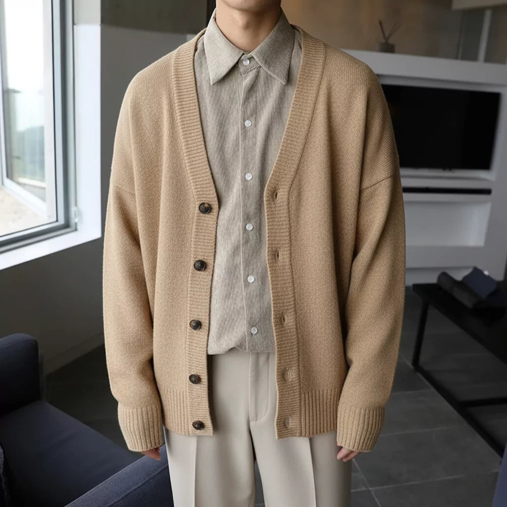 Classic Knitted Cardigan - Classic Knitted Cardigan Alex Shogun Men's Clothes