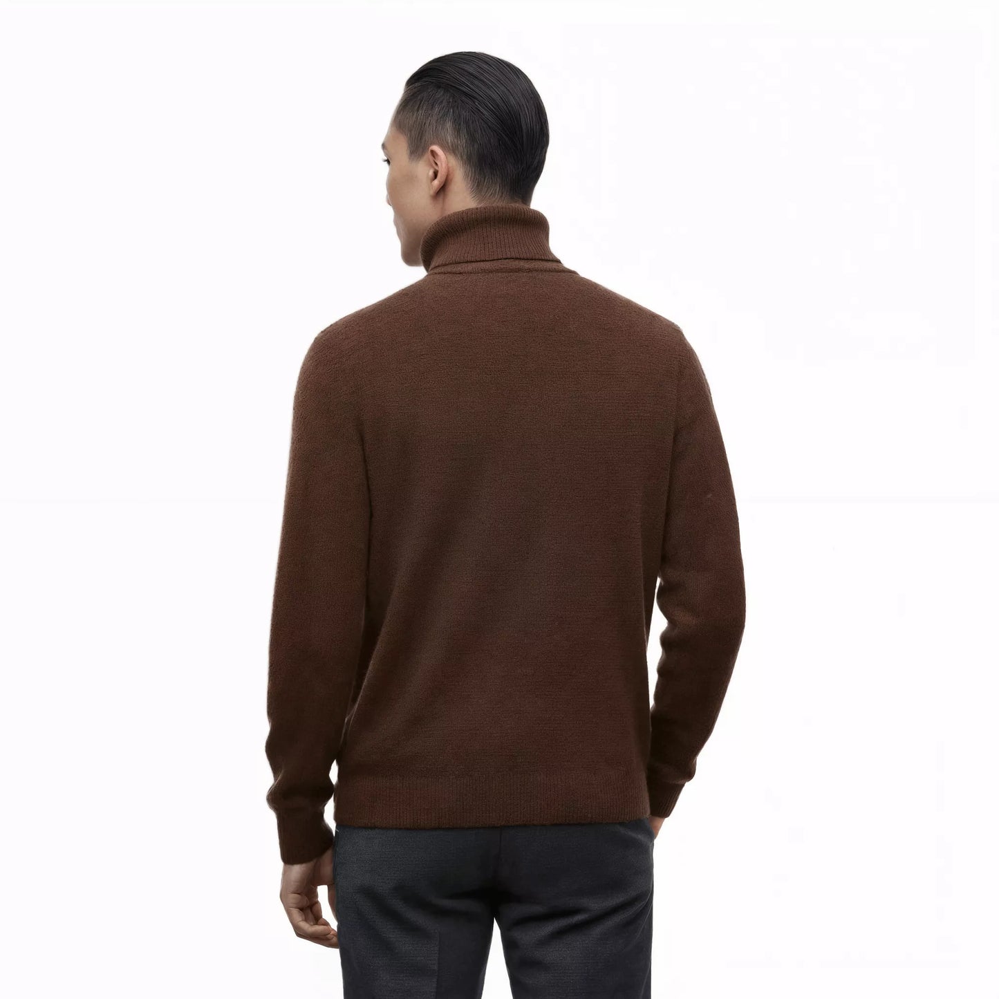 Mink Wool Turtleneck Sweater - Mink Wool Turtleneck Sweater Alex Shogun Men's Clothes