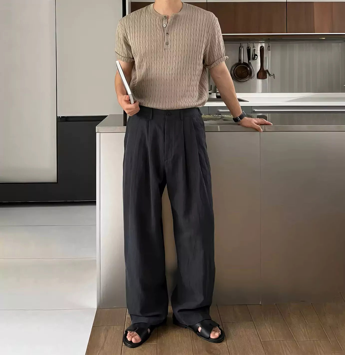 Korean Nobility Pants - Korean Nobility Pants | Wide-Leg Trousers | Men's Luxury Linen Pants Alex Shogun Men's Clothes