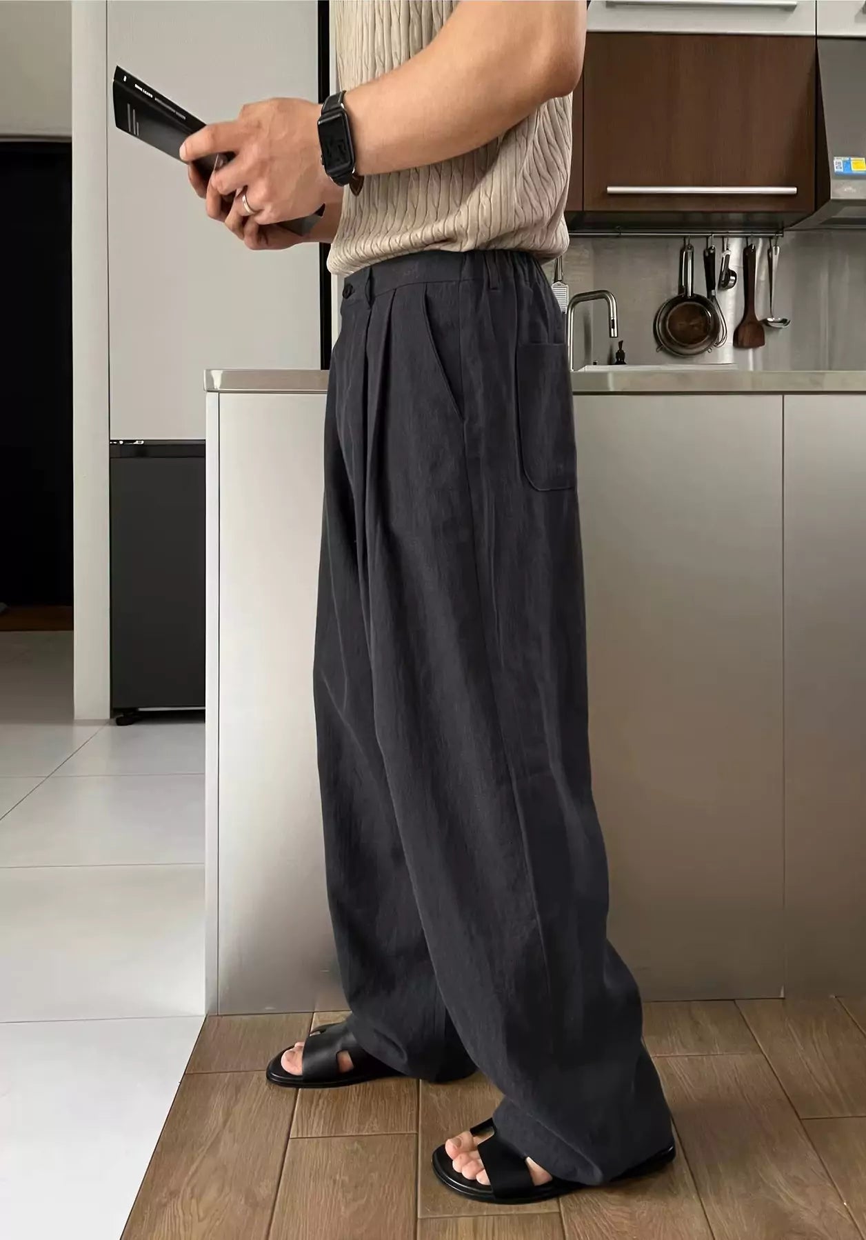 Korean Nobility Pants - Korean Nobility Pants | Wide-Leg Trousers | Men's Luxury Linen Pants Alex Shogun Men's Clothes