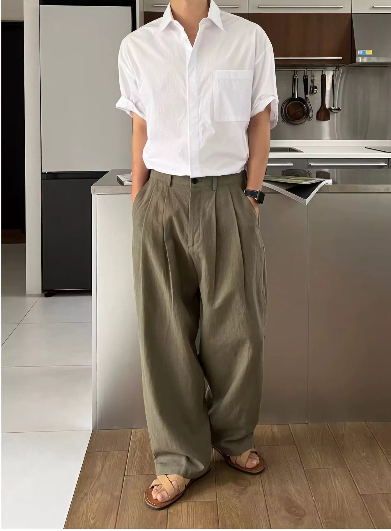 Korean Nobility Pants - Korean Nobility Pants | Wide-Leg Trousers | Men's Luxury Linen Pants Alex Shogun Men's Clothes