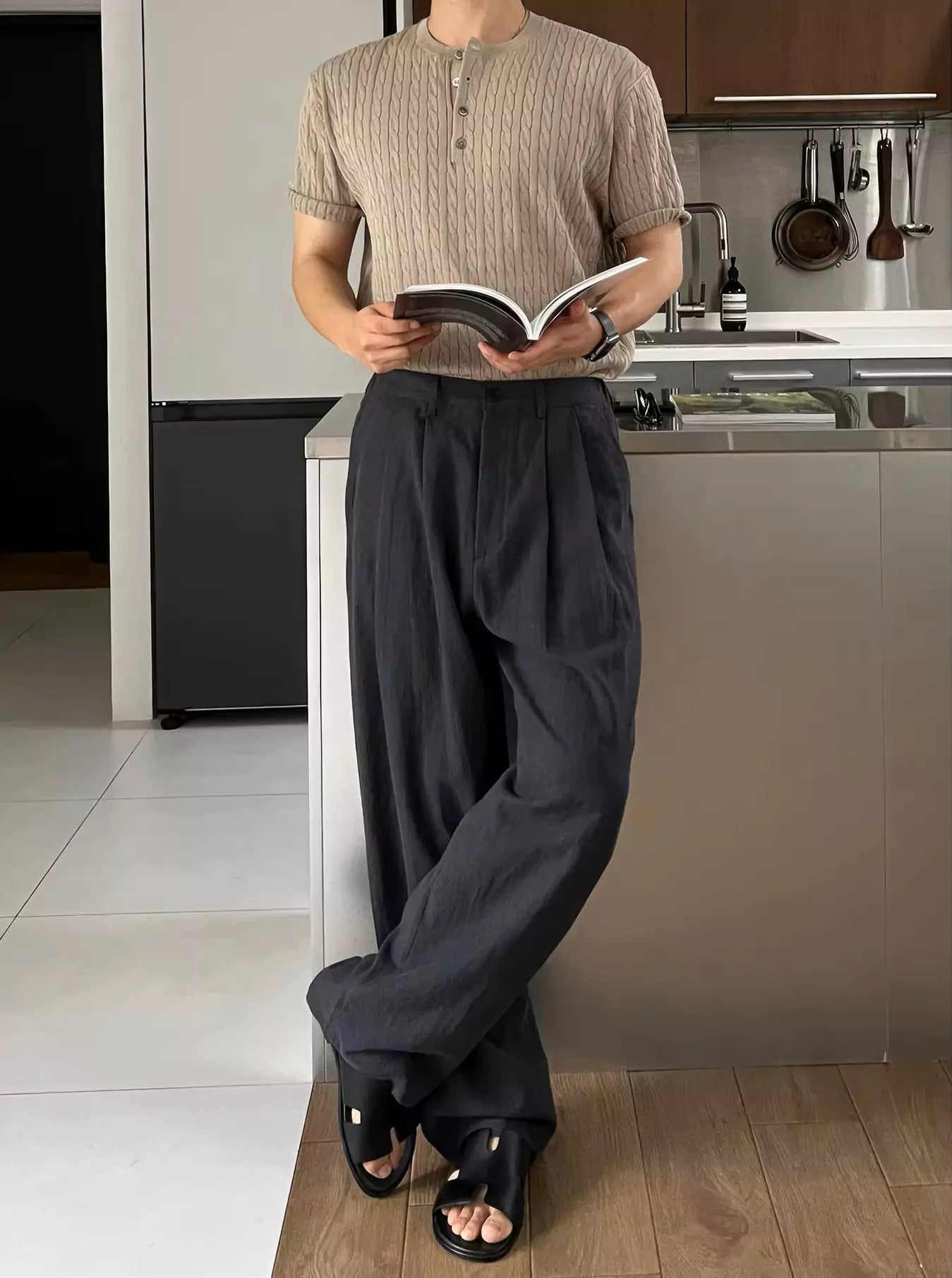 Korean Nobility Pants - Korean Nobility Pants | Wide-Leg Trousers | Men's Luxury Linen Pants Alex Shogun Men's Clothes