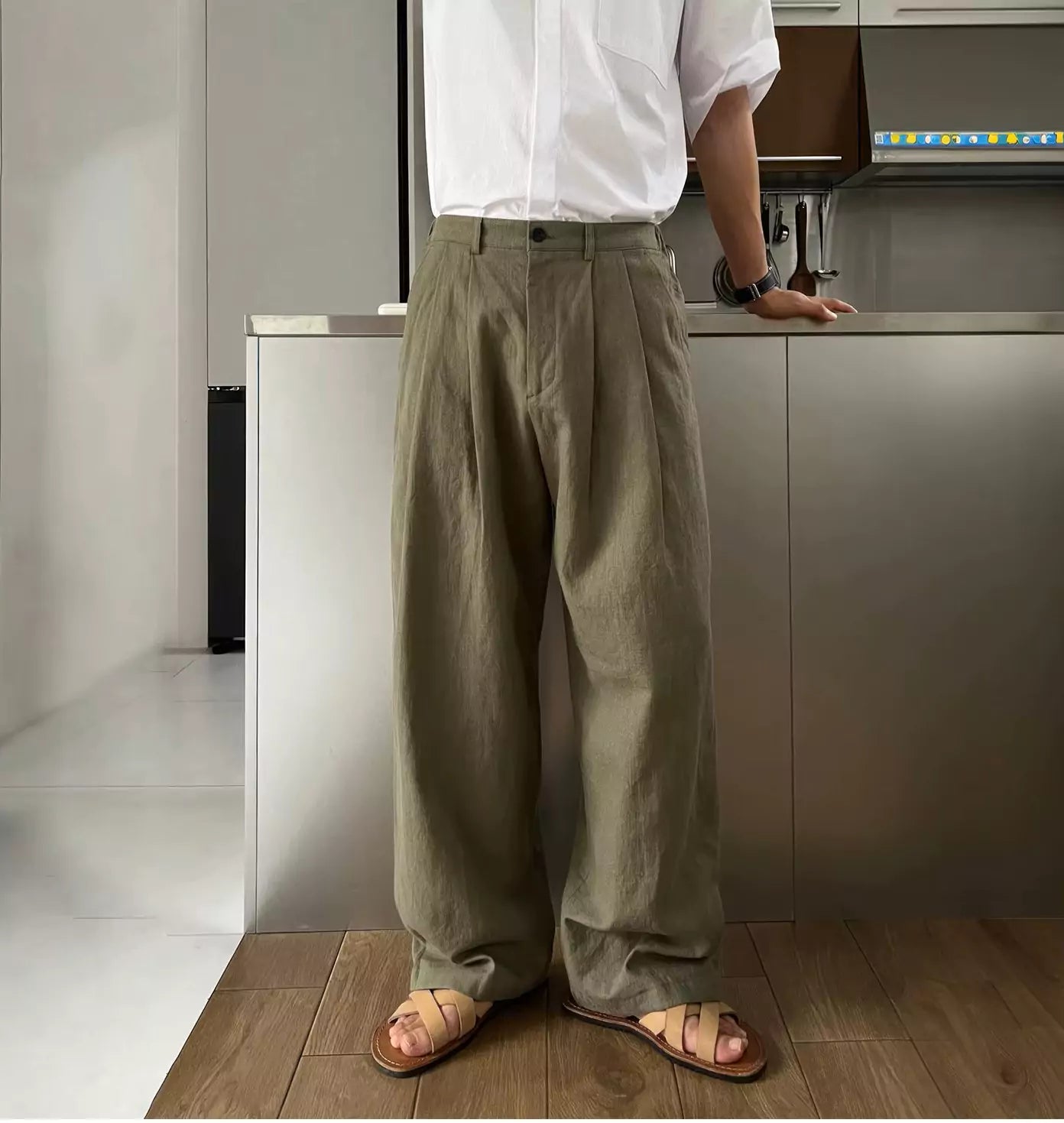 Korean Nobility Pants - Korean Nobility Pants | Wide-Leg Trousers | Men's Luxury Linen Pants Alex Shogun Men's Clothes