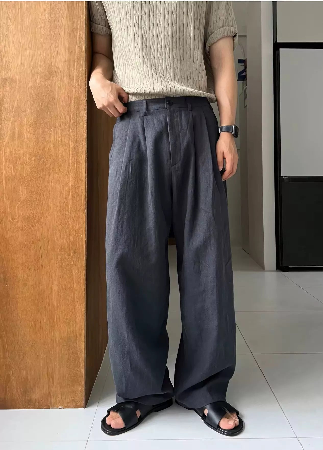 Korean Nobility Pants - Korean Nobility Pants | Wide-Leg Trousers | Men's Luxury Linen Pants Alex Shogun Men's Clothes