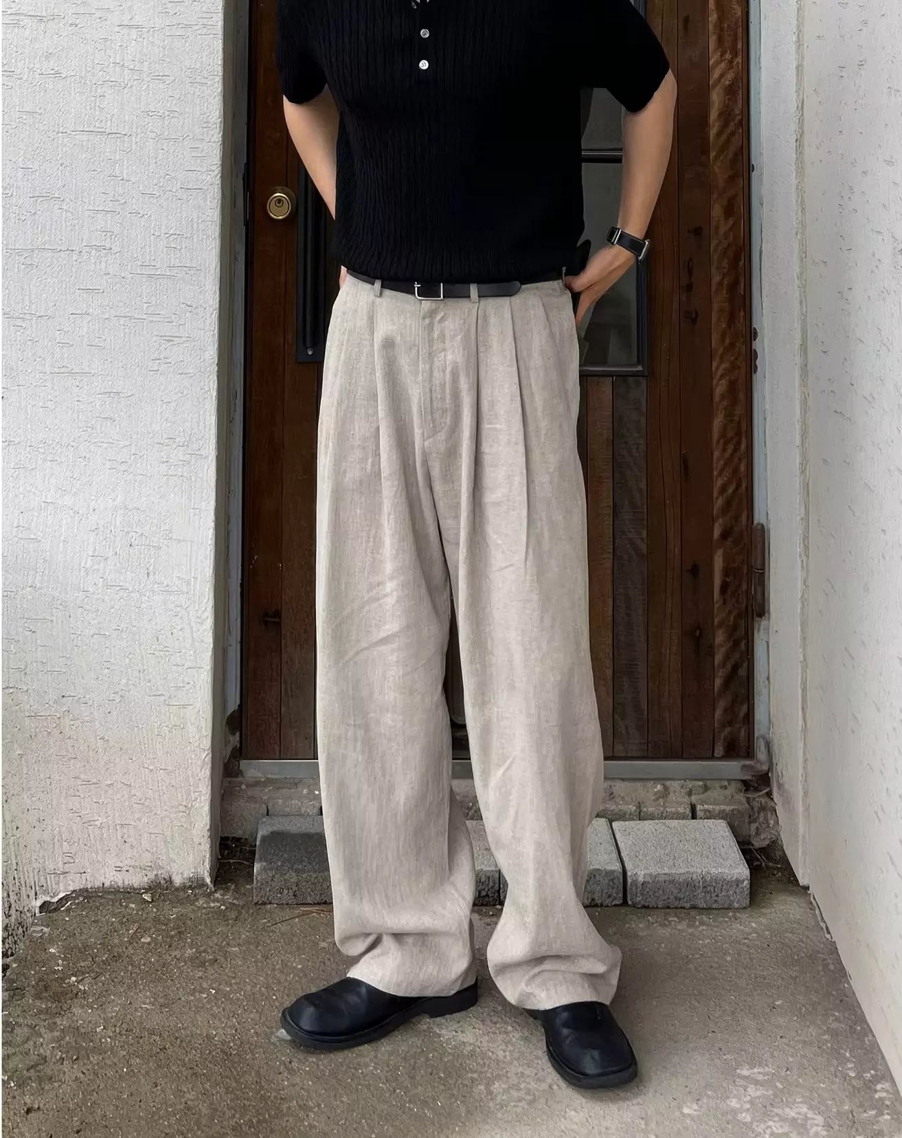 Korean Nobility Pants - Korean Nobility Pants | Wide-Leg Trousers | Men's Luxury Linen Pants Alex Shogun Men's Clothes