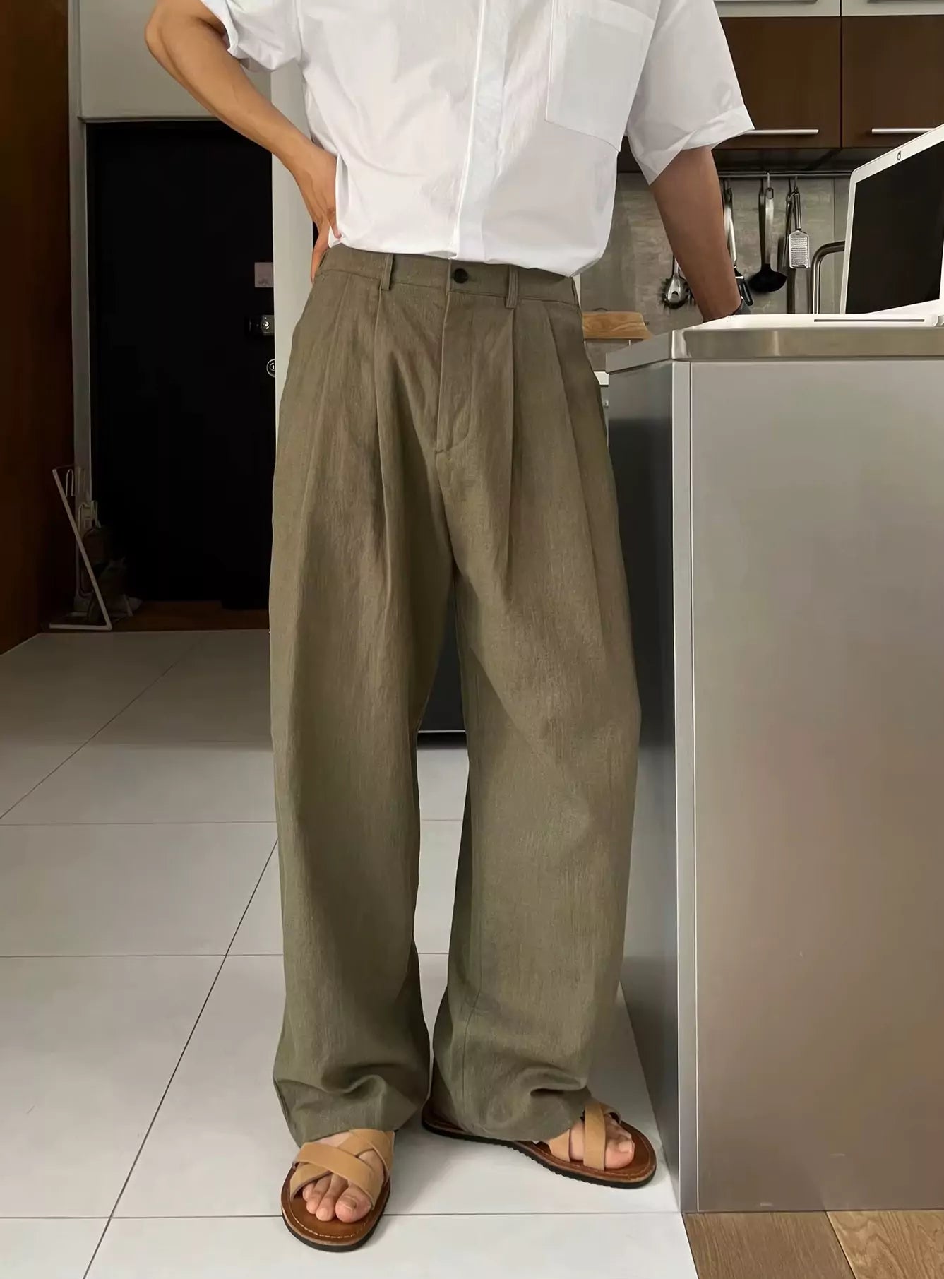 Korean Nobility Pants - Korean Nobility Pants | Wide-Leg Trousers | Men's Luxury Linen Pants Alex Shogun Men's Clothes