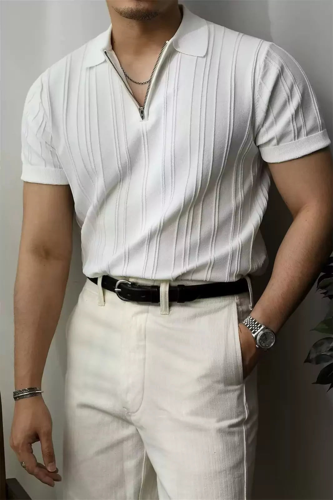 The Monaco Knit Polo Shirt - The Monaco Knit Polo Shirt – Luxury Knitted Polo Shirt for Men Alex Shogun Men's Clothes
