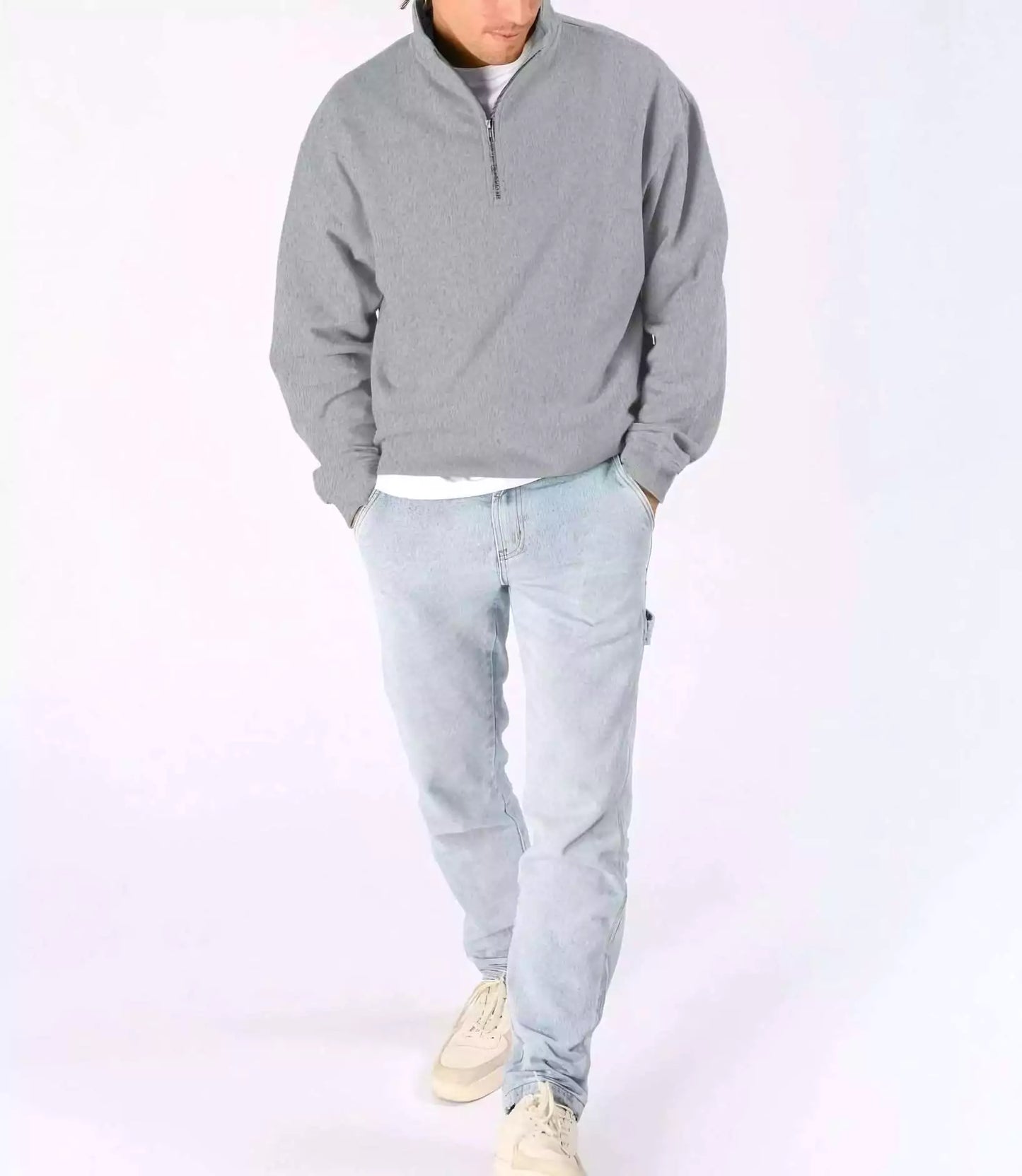 The Malvern Quarter-Zip Sweatershirt - Shop The Malvern Men's Quarter Zip - Organic Cotton Comfort Alex Shogun Men's Clothes