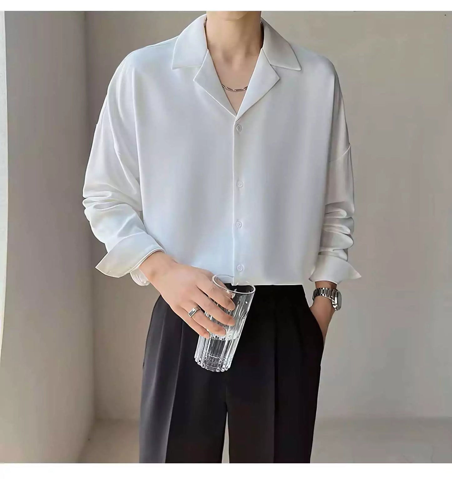 Oslo Grand Shirt - Oslo Grand Shirt – Men's Dress Shirt | Stylish Long-Sleeve Twill Shirt Alex Shogun Men's Clothes