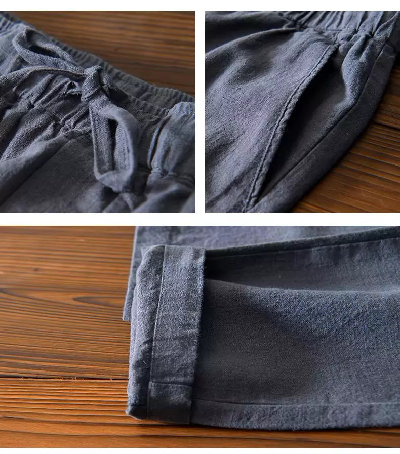 Pure Linen Pants - Men Linen Pants: Premium Comfort, Breathable Linen Pants - Shop Now! Alex Shogun Men's Clothes