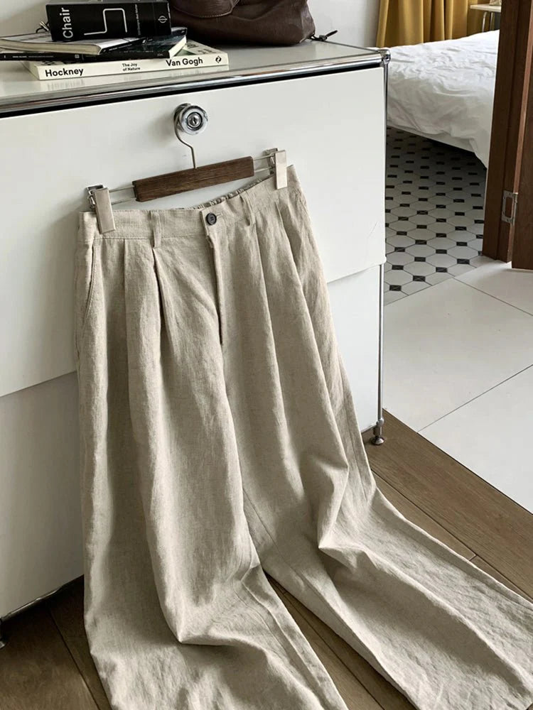 Korean Nobility Pants - Korean Nobility Pants | Wide-Leg Trousers | Men's Luxury Linen Pants Alex Shogun Men's Clothes