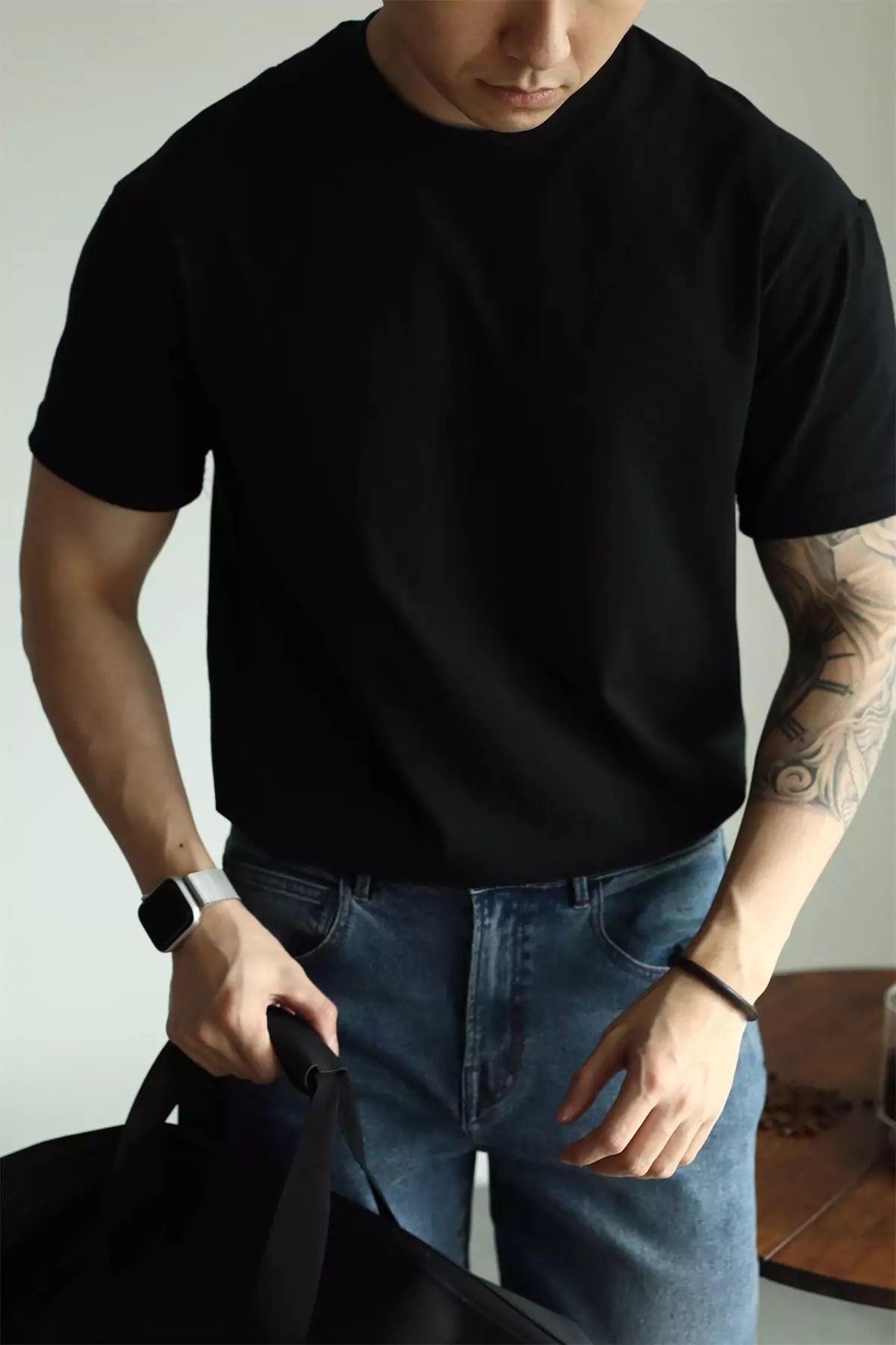 The Alex Shogun Coastal Crewneck Tee - The Alex Shogun Coastal Crewneck Tee - Cotton, Loose Fit for Men Alex Shogun Men's Clothes