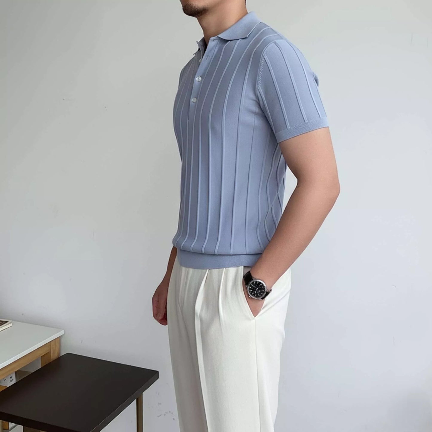 The Dapper Chap's Lapel Polo - The Dapper Chap's Lapel Polo Alex Shogun Men's Clothes
