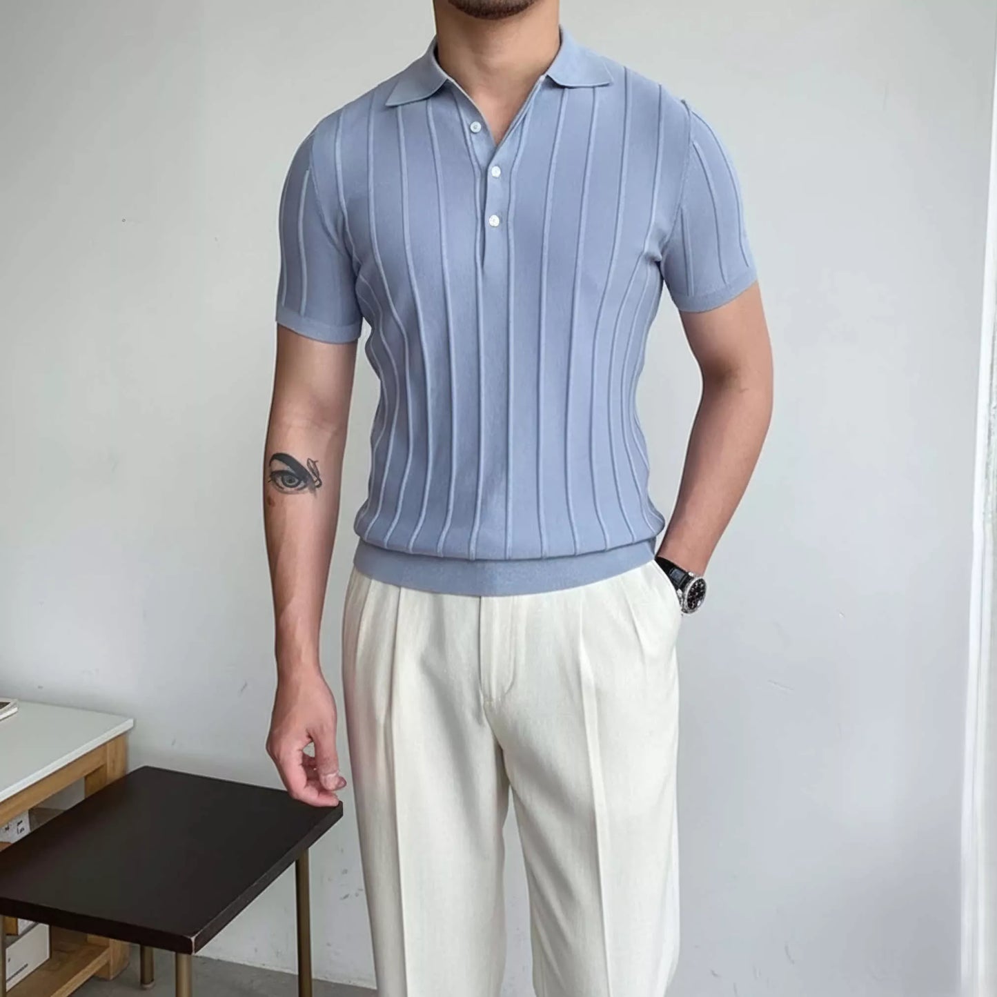 The Dapper Chap's Lapel Polo - The Dapper Chap's Lapel Polo Alex Shogun Men's Clothes