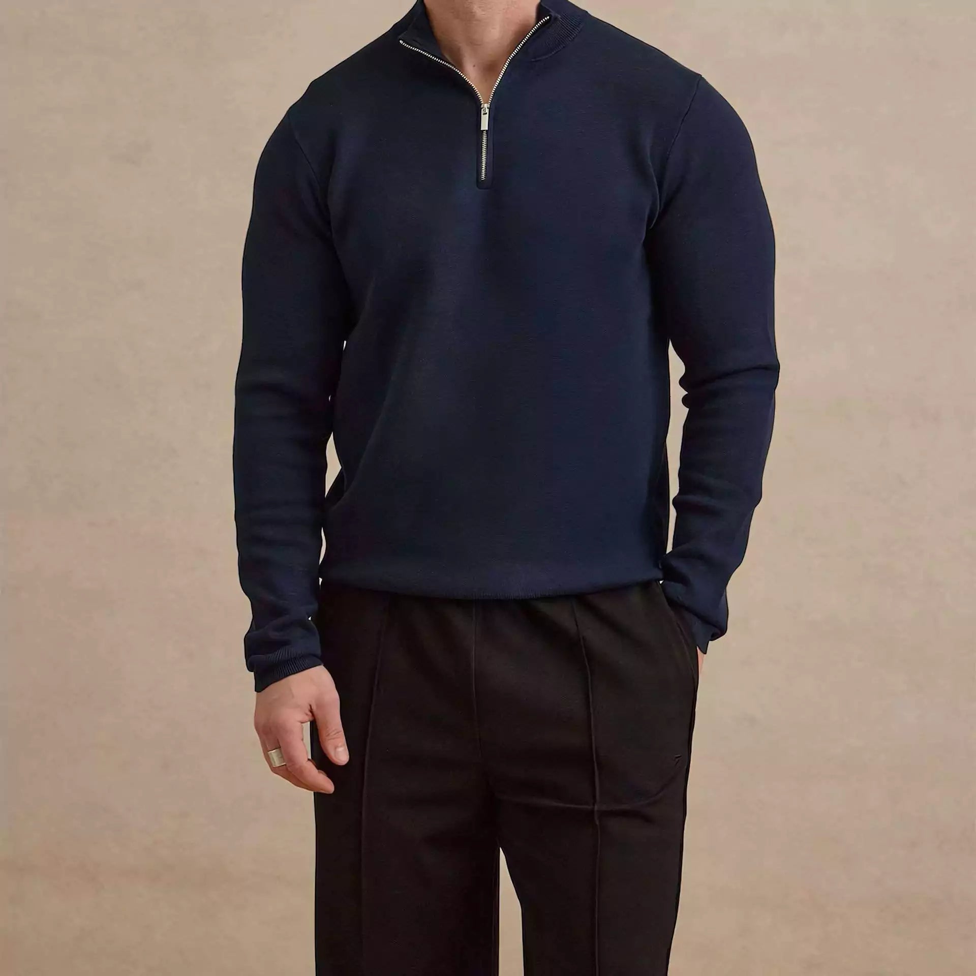 The Malvern Quarter-Zip Sweatershirt - The Malvern Quarter-Zip Sweatershirt Alex Shogun Men's Clothes