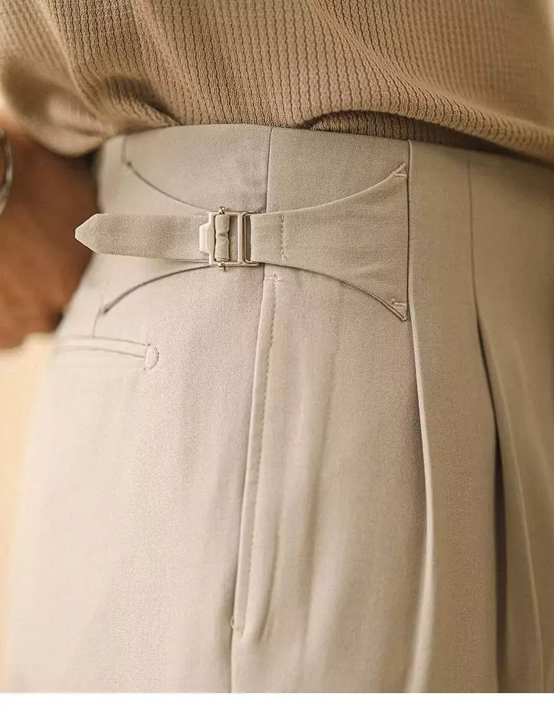 The Santorini Trousers - The Santorini Trousers – High-Waisted Trousers for Men | Elegant Fit Alex Shogun Men's Clothes