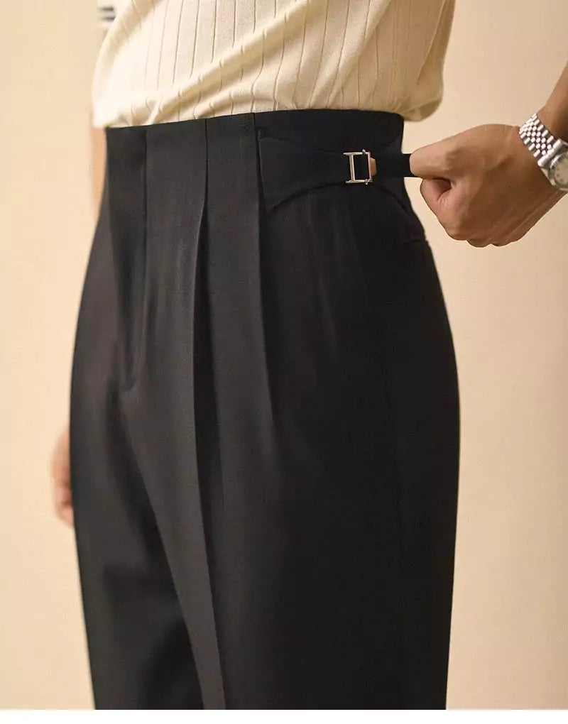 The Santorini Trousers - The Santorini Trousers – High-Waisted Trousers for Men | Elegant Fit Alex Shogun Men's Clothes