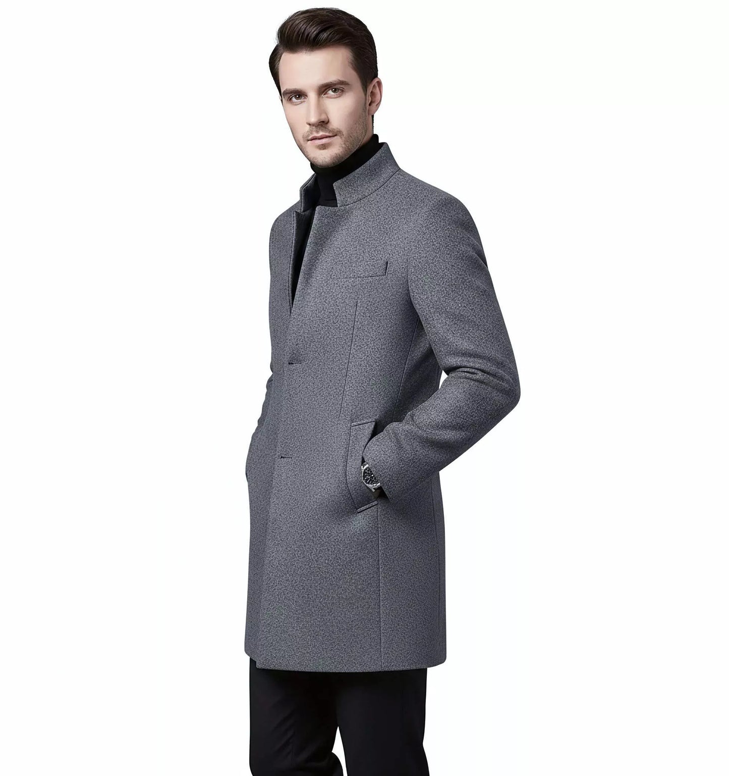 Wool Trench Coat Alex Shogun - Wool Trench Coat Alex Shogun Alex Shogun Men's Clothes