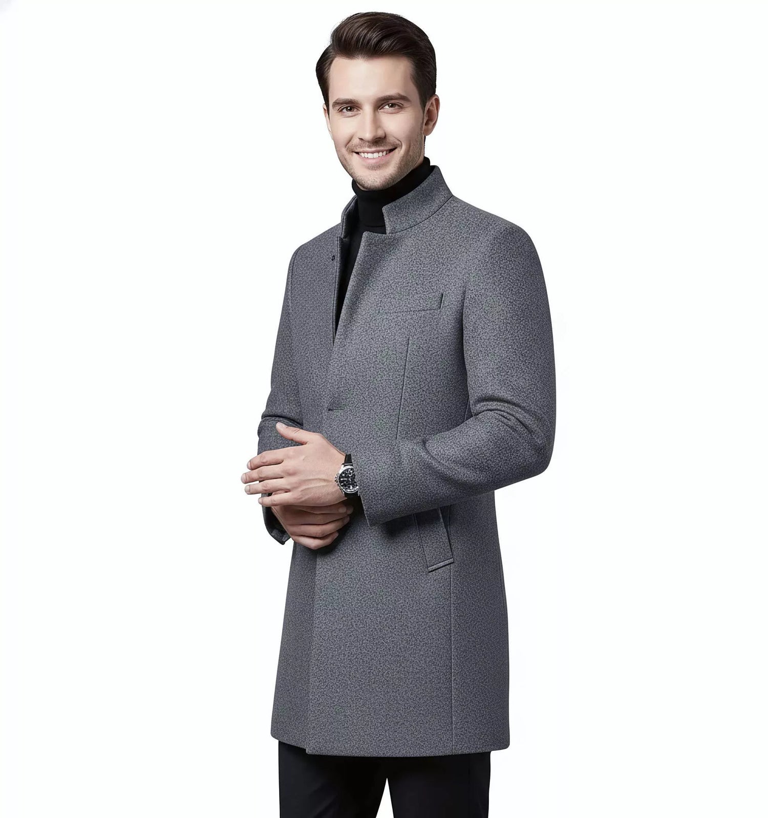 Wool Trench Coat Alex Shogun - Wool Trench Coat Alex Shogun Alex Shogun Men's Clothes