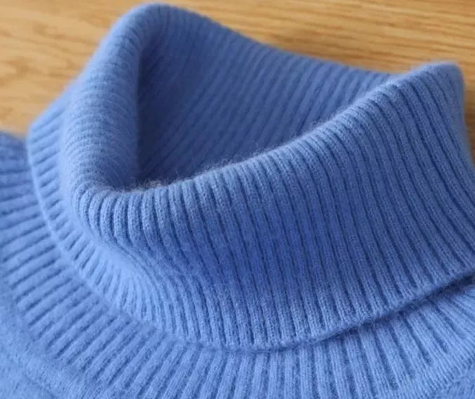 Mink Wool Turtleneck Sweater - Mink Wool Turtleneck Sweater Alex Shogun Men's Clothes