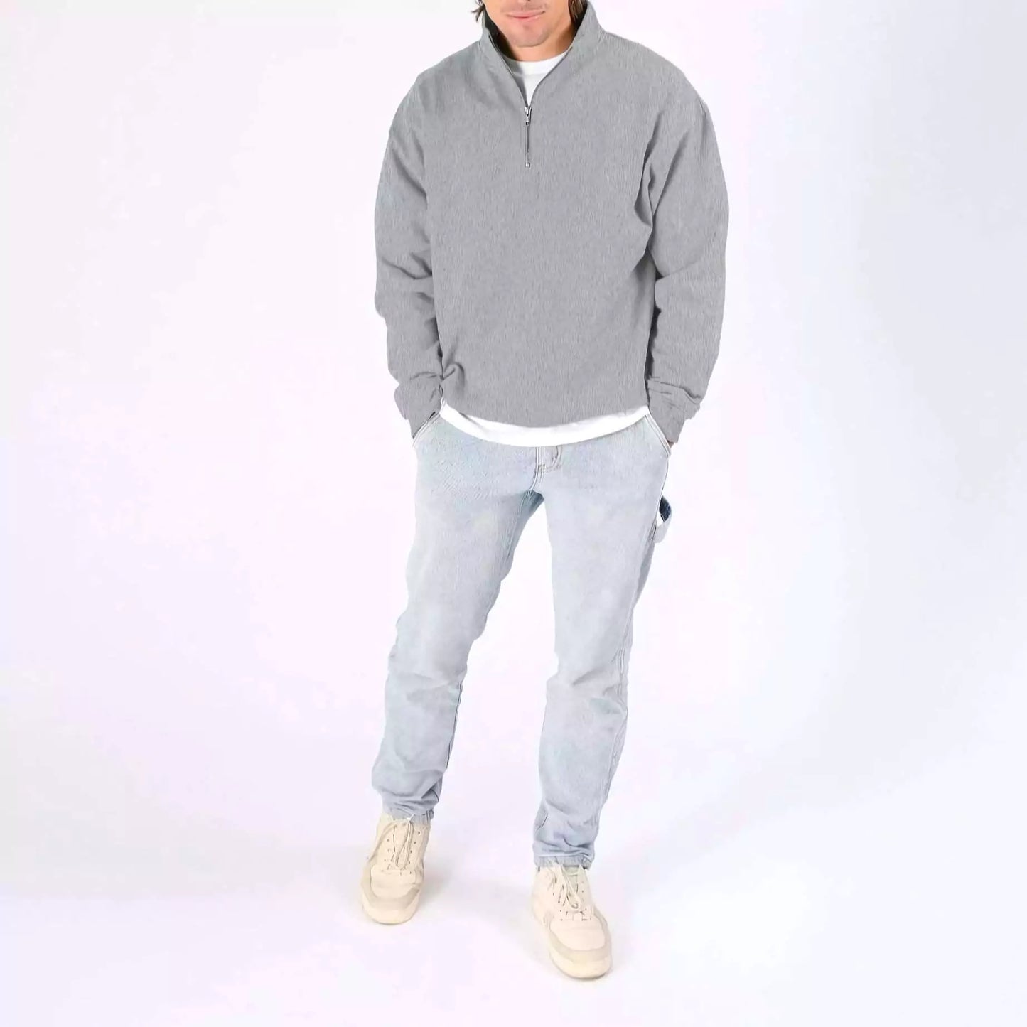 The Malvern Quarter-Zip Sweatershirt - Shop The Malvern Men's Quarter Zip - Organic Cotton Comfort Alex Shogun Men's Clothes